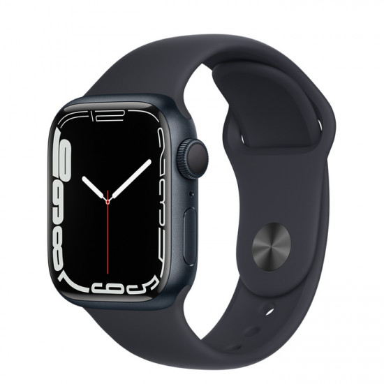 Apple Watch Series 7 GPS 41mm Midnight Aluminium Case with Sport Band Midnight